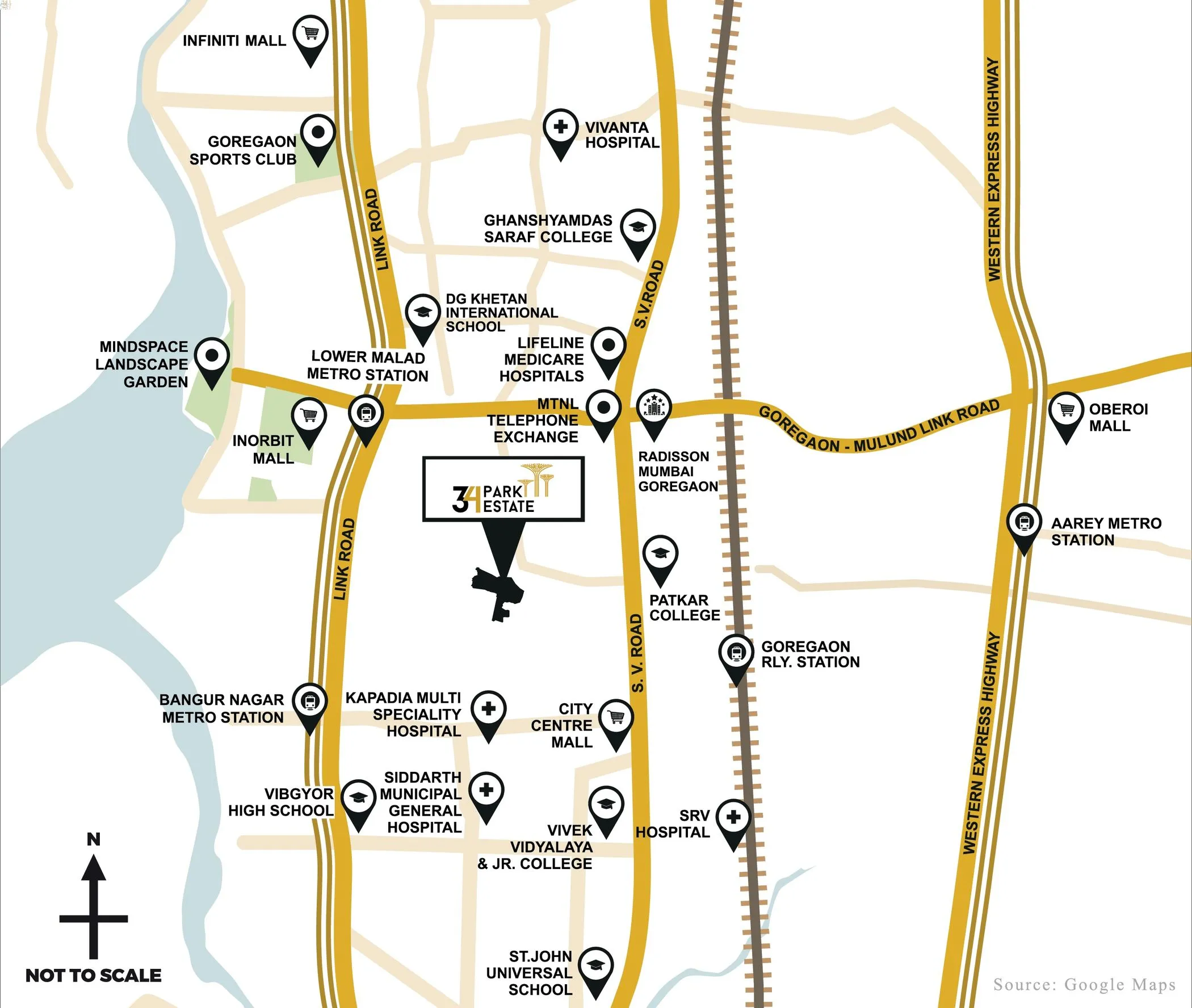 locationmap Chandak 34 Park Estate Location